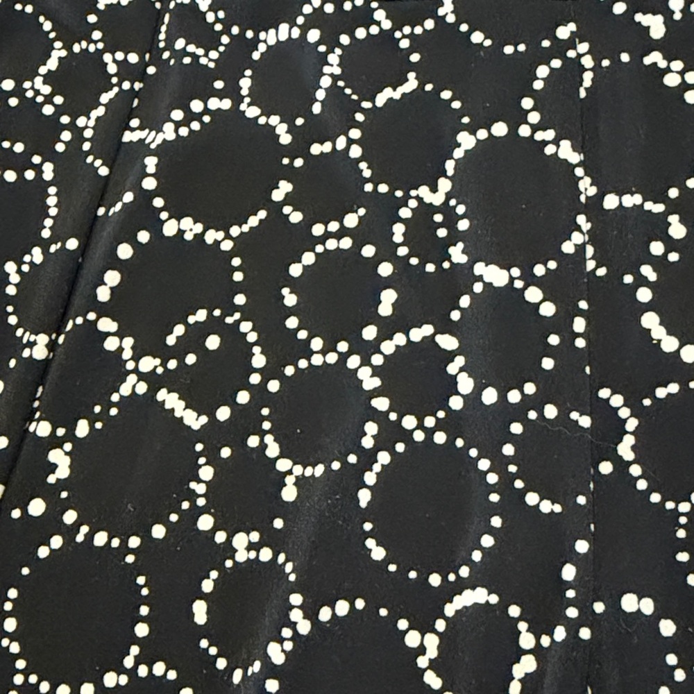 Apt. 9 Black and White Circle A-Line Skirt - Picture 2 of 4